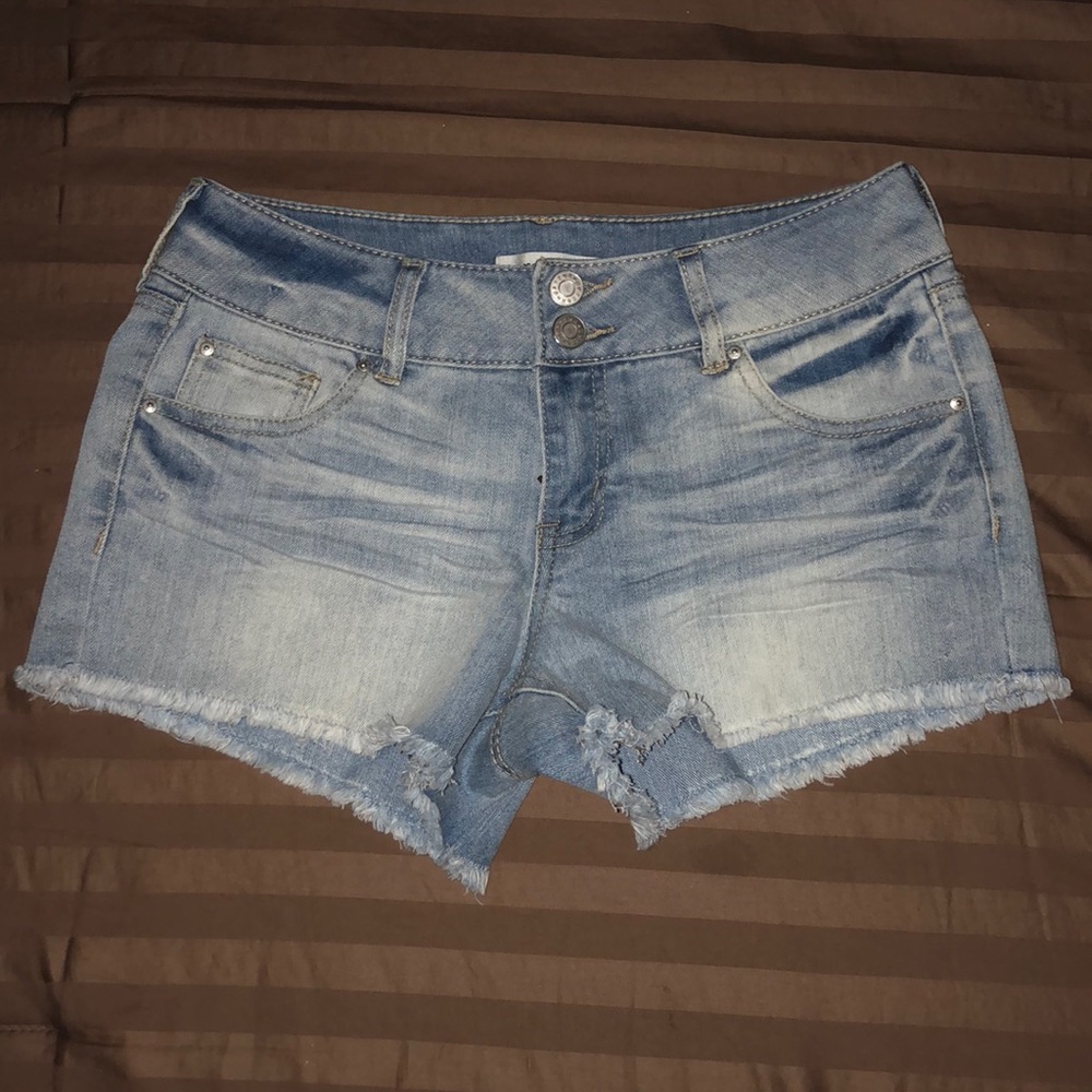 Light Wash Jean Shorts